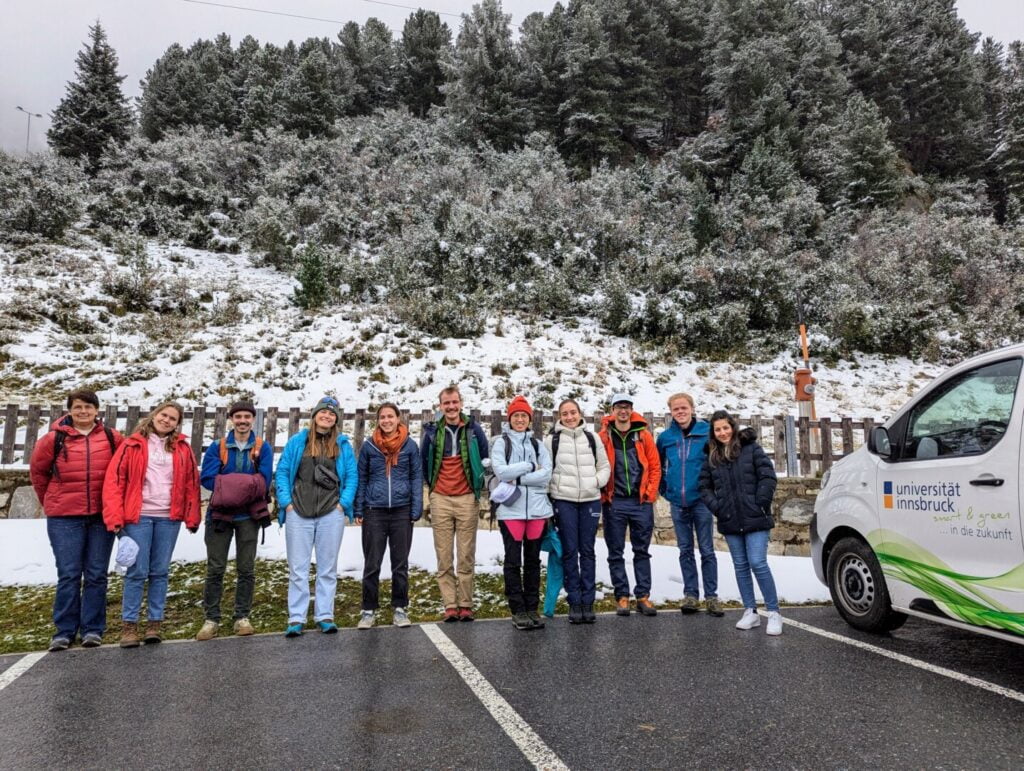 Organizer Team in snowy Obergurgl