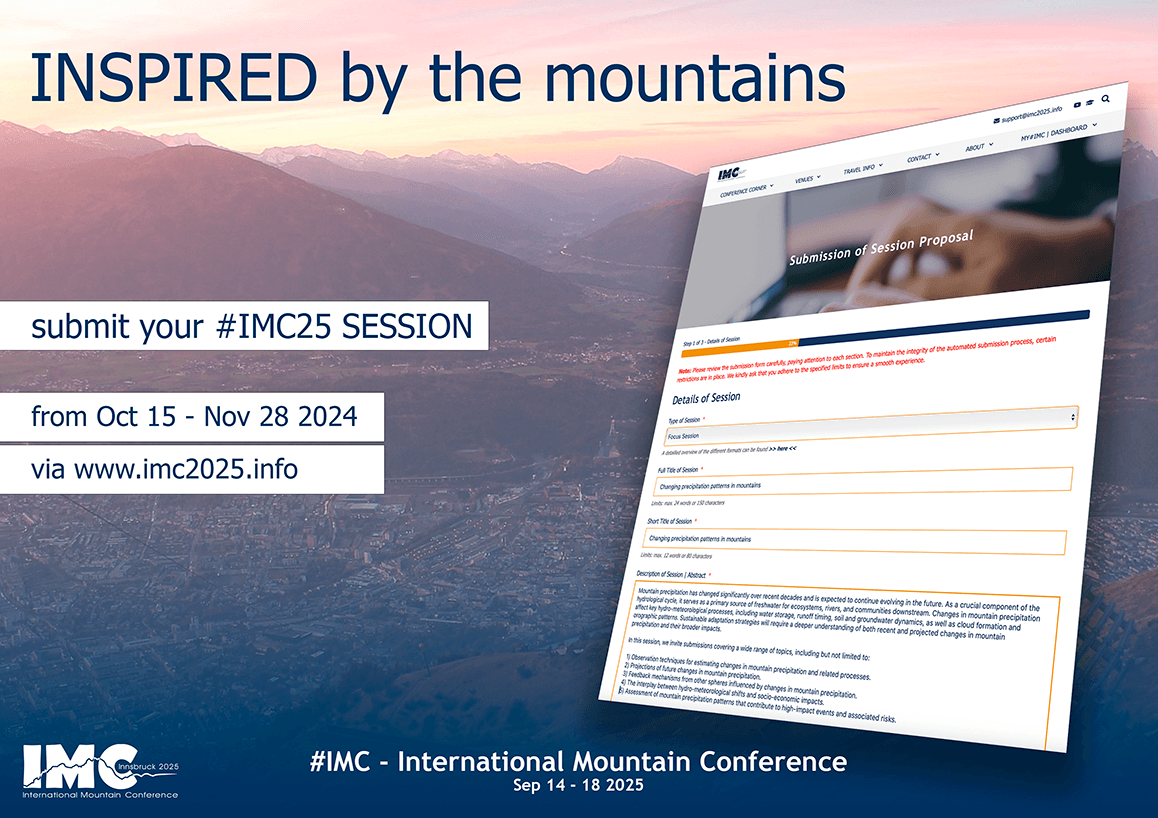 IMC International Mountain Conference Conference on Mountain Research